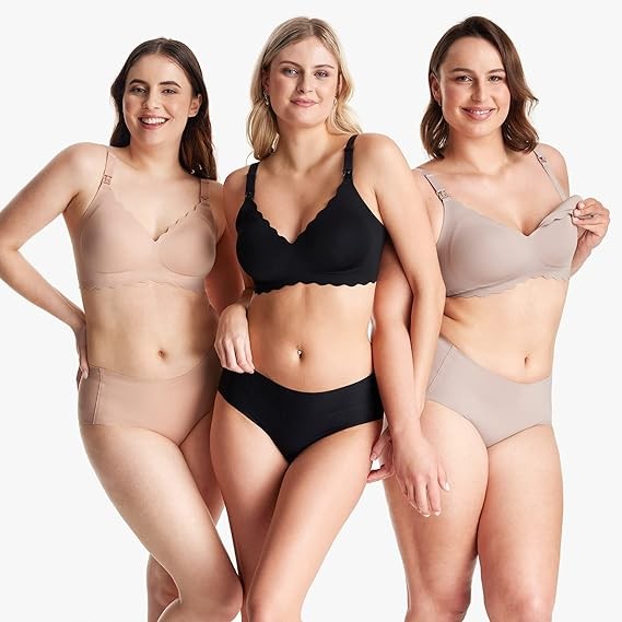 Momcozy Nursing Bras for Breastfeeding, YN46 Jelly Strip Support Comfort Maternity Bra, Seamless Sof