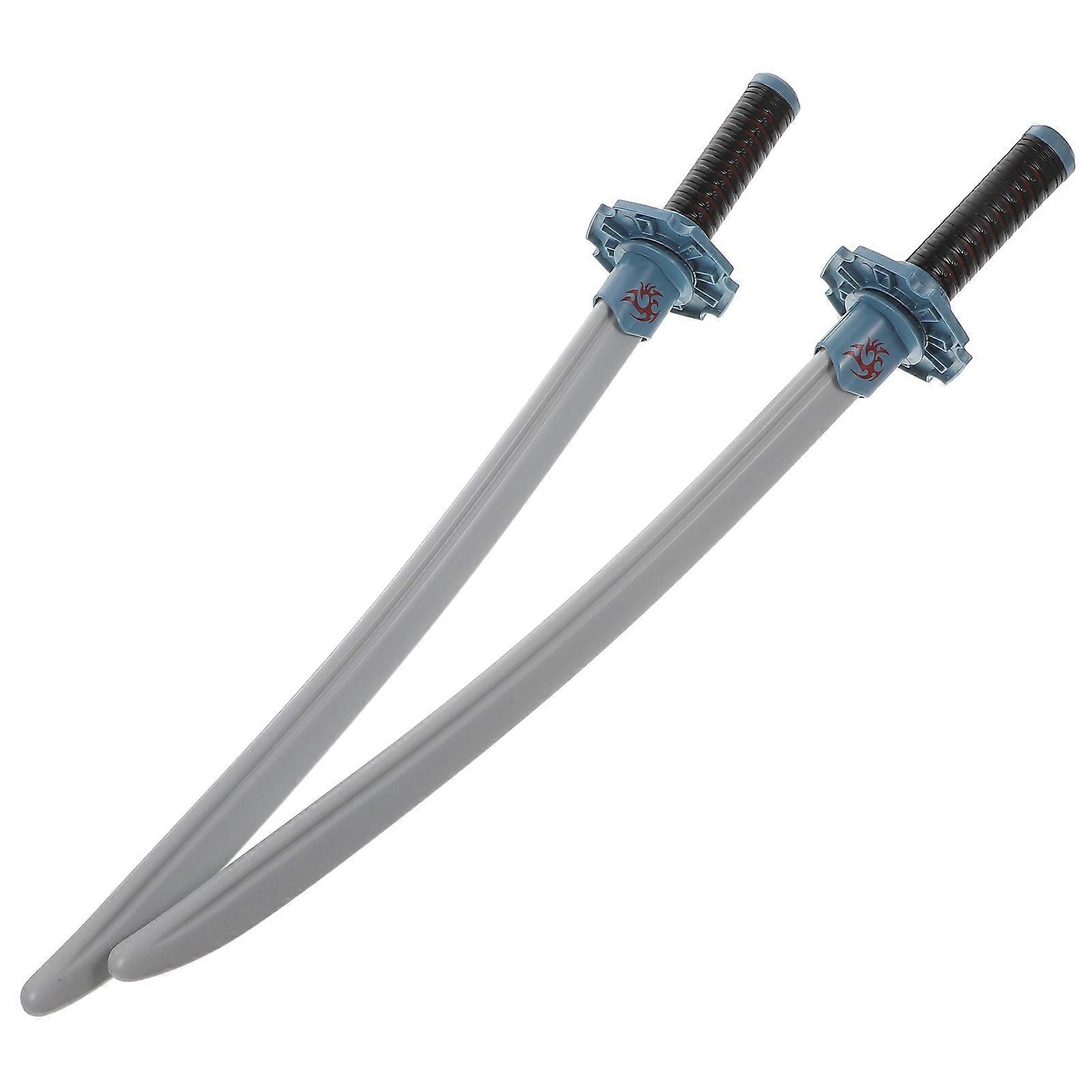 2Pcs Cosplay Sword Prop for Kids Toddlers Cosplay Sword Prop Simulation Kids Sword Toy Interactive K