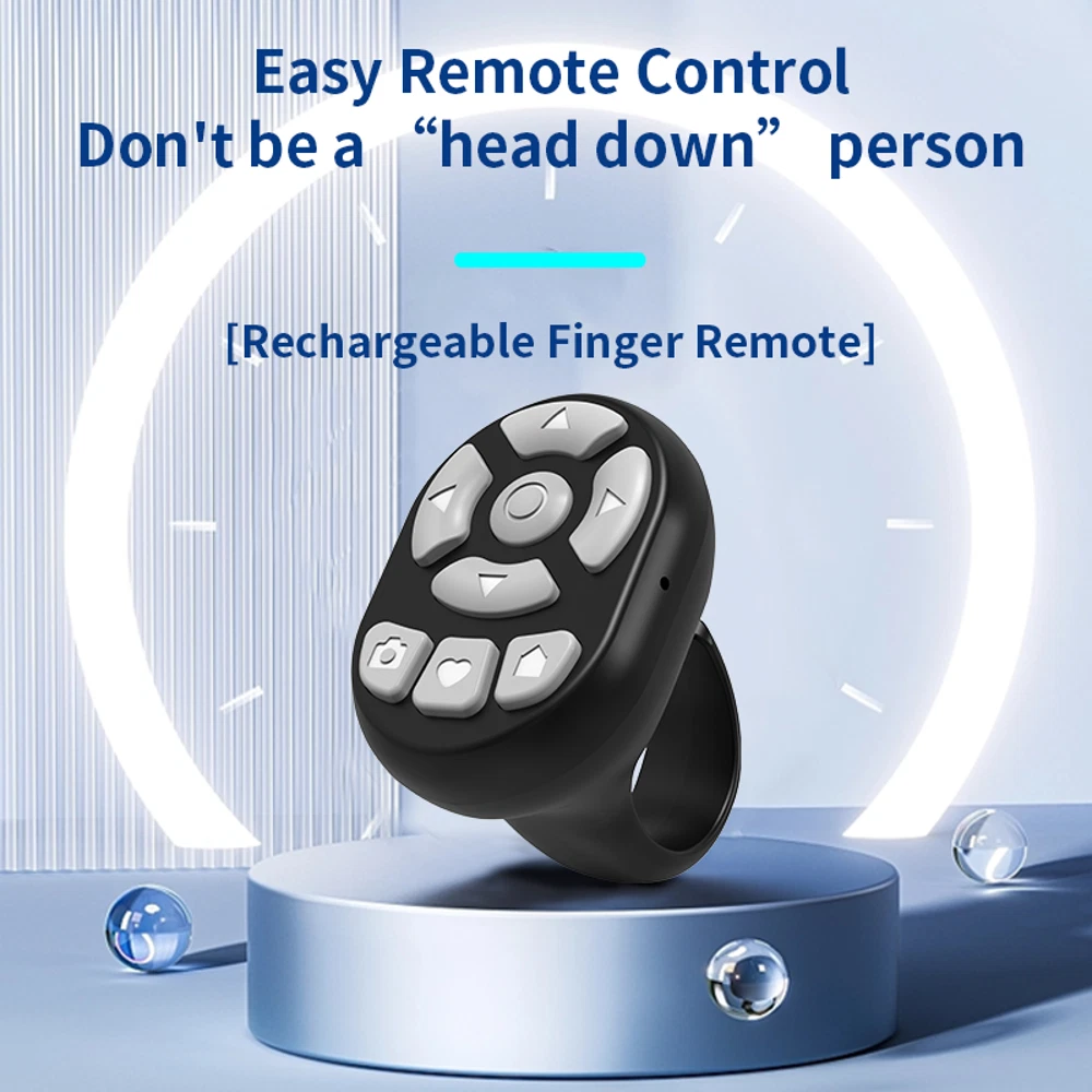 Mobile Phone Mini Remoter Bluetooth-Compatible Remote Control E-book Page Turner